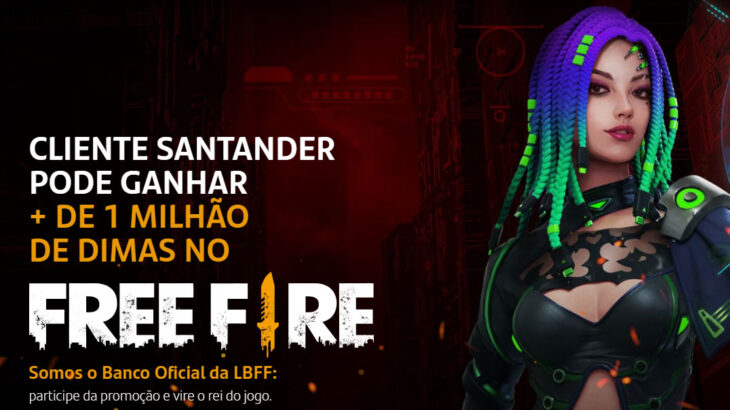 promoção free fire santander