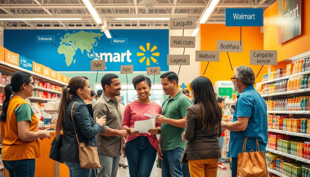 Coordinador bilingüe, Walmart, español e inglés, servicio al cliente