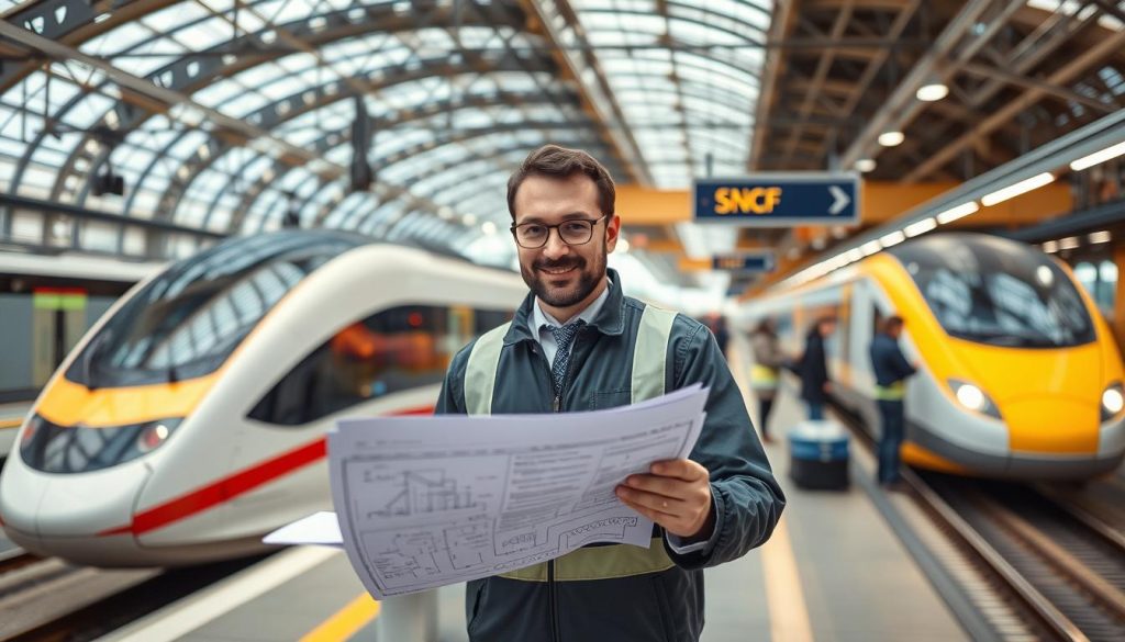 ingeniero ferroviario, infraestructura SNCF, trabajo cualificado