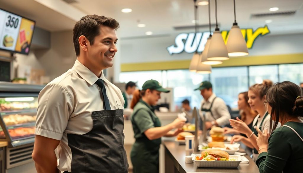 gerente, restaurante, Subway, empleo, aplicar